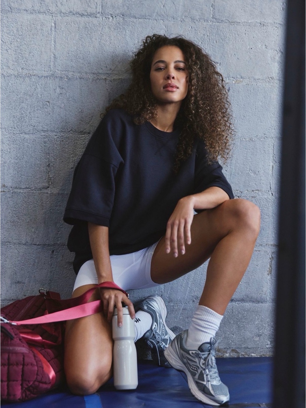 Free people movement for the win short sleeve sweatshirt NWT $78 black